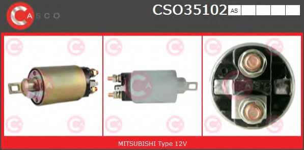 Втягивающее реле стартера CASCO CSO35102AS