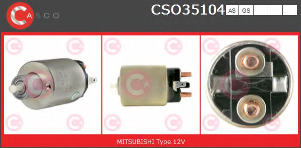 Втягивающее реле стартера CASCO CSO35104AS