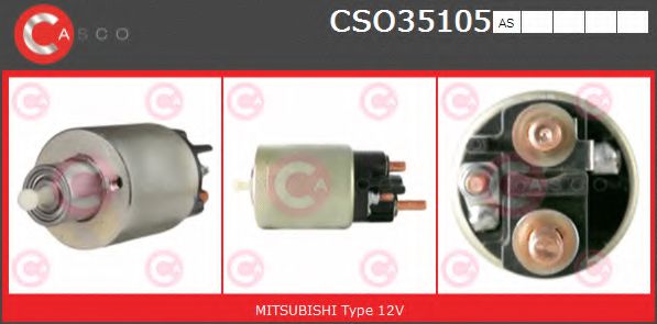 Втягивающее реле стартера CASCO CSO35105AS