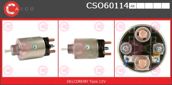 Втягивающее реле стартера CASCO CSO60114AS