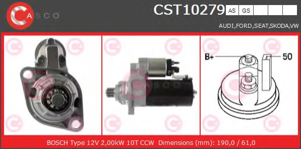 Стартер CASCO CST10279AS