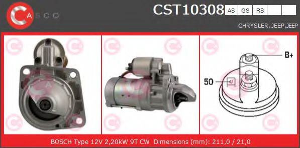 Стартер CASCO CST10308AS