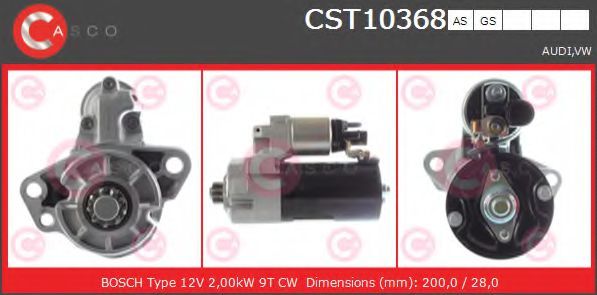 Стартер CASCO CST10368AS