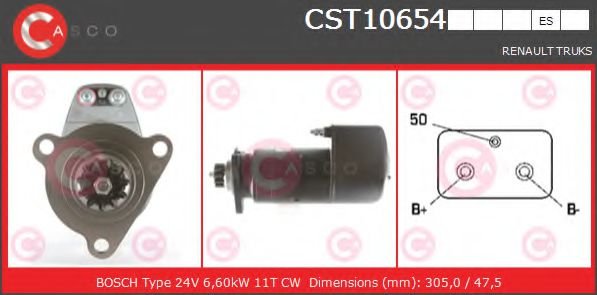 Стартер casco CST10654ES
