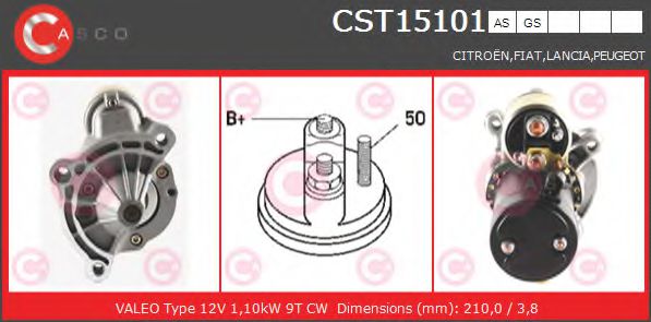 Стартер CASCO CST15101AS