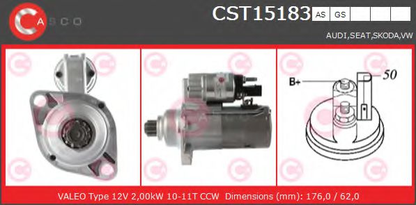 Стартер CASCO CST15183GS