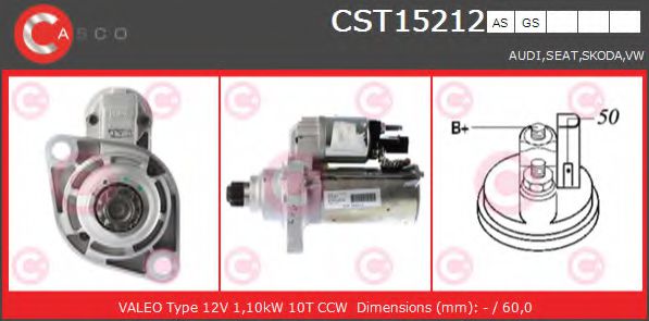 Стартер CASCO CST15212AS