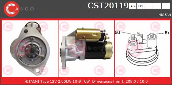 Стартер CASCO CST20119AS