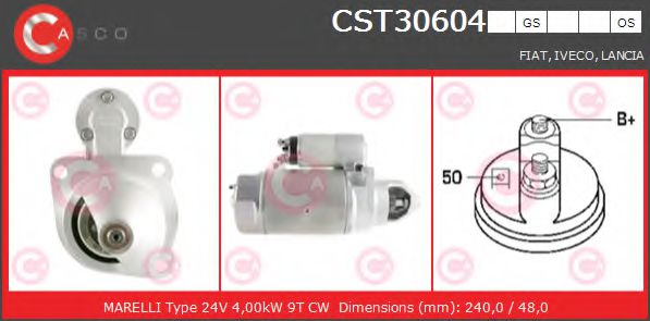 Стартер casco CST30604GS