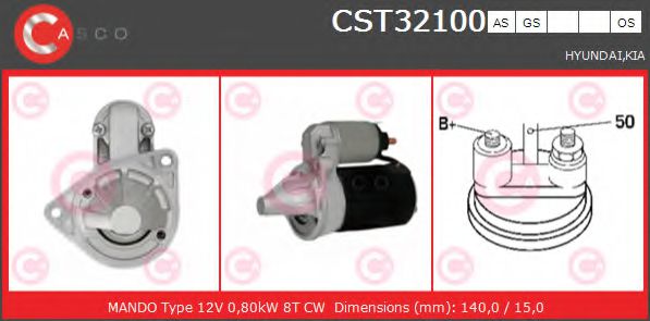 Стартер CASCO CST32100GS