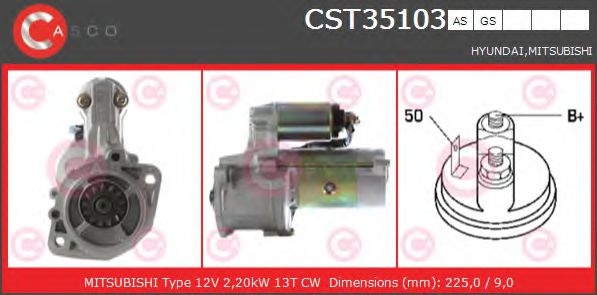 Стартер CASCO CST35103AS