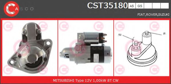 Стартер CASCO CST35180AS