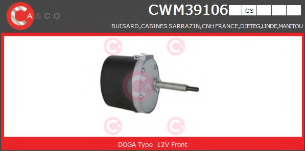 Двигатель стеклоочистителя CASCO CWM39106GS