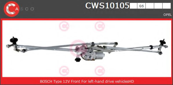 Трапеция стеклоочистителя CASCO CWS10105GS