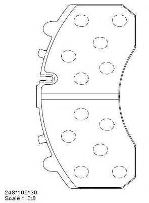 Тормозные колодки ASIMCO KD0908