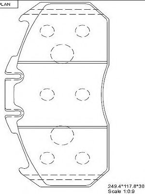 Тормозные колодки ASIMCO KD0909
