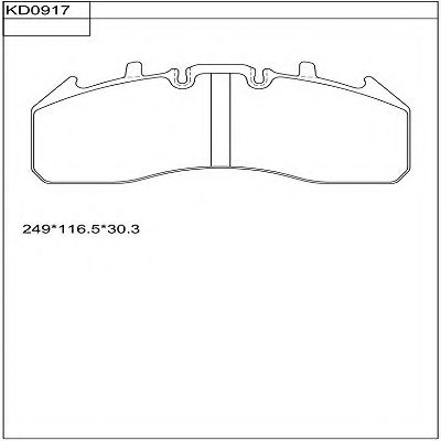 Тормозные колодки ASIMCO KD0917