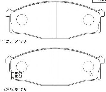 Тормозные колодки ASIMCO KD1246