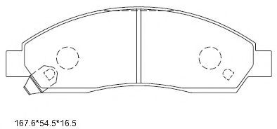 Тормозные колодки ASIMCO KD1412