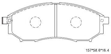 Тормозные колодки ASIMCO KD1476