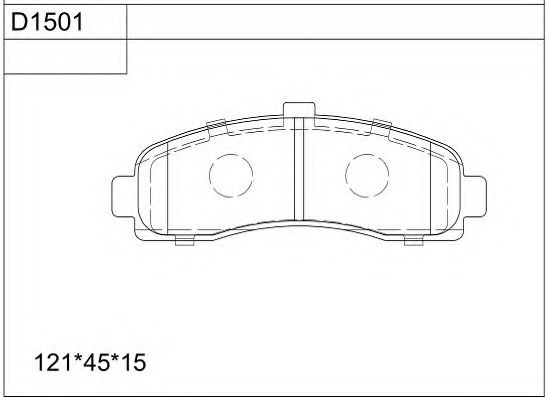 Тормозные колодки ASIMCO KD1501