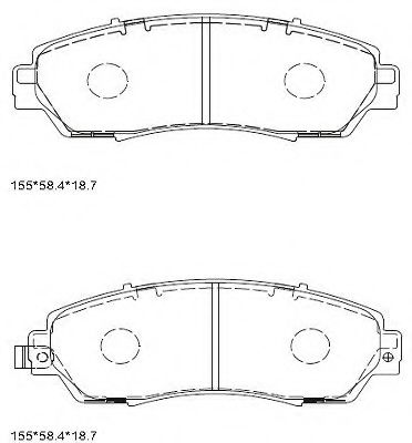 Тормозные колодки ASIMCO KD1508
