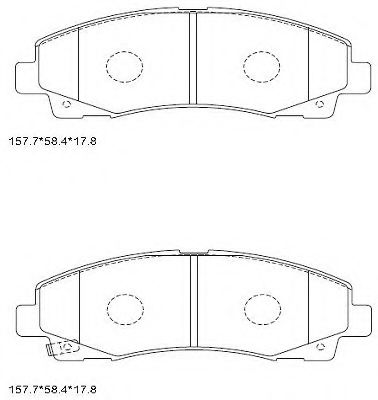 Тормозные колодки ASIMCO KD1509
