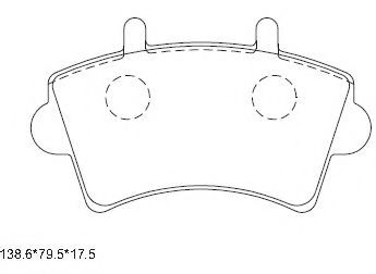 Тормозные колодки ASIMCO KD1511