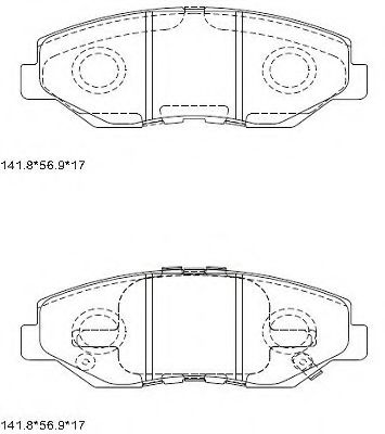 Тормозные колодки ASIMCO KD1513