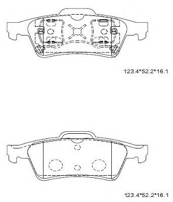 Тормозные колодки ASIMCO KD1514
