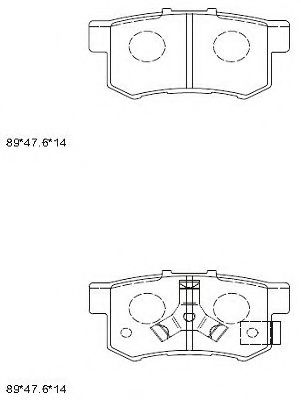 Тормозные колодки ASIMCO KD1517