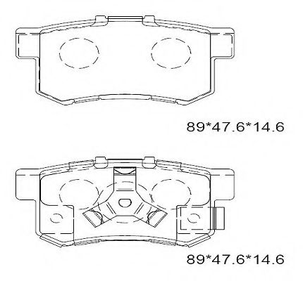 Тормозные колодки ASIMCO KD1517F