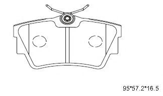 Тормозные колодки ASIMCO KD1518