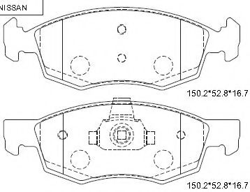 Тормозные колодки ASIMCO KD1521