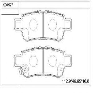 Тормозные колодки ASIMCO KD1527
