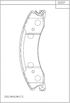 Тормозные колодки ASIMCO KD1557