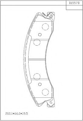 Тормозные колодки ASIMCO KD1557D