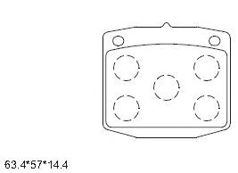 Тормозные колодки ASIMCO KD1634