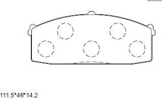 Тормозные колодки ASIMCO KD1656