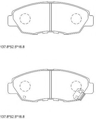 Тормозные колодки ASIMCO KD1701