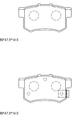 Тормозные колодки ASIMCO KD1702