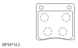 Тормозные колодки ASIMCO KD1720
