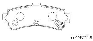 Тормозные колодки ASIMCO KD1724