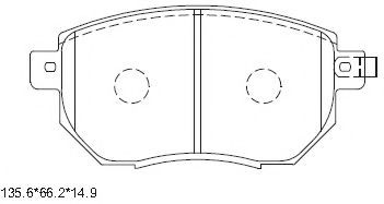 Тормозные колодки ASIMCO KD1726