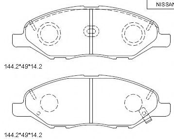 Тормозные колодки ASIMCO KD1740