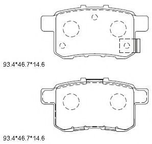Тормозные колодки ASIMCO KD1749