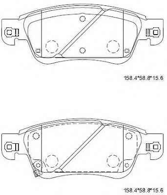 Тормозные колодки ASIMCO KD1753