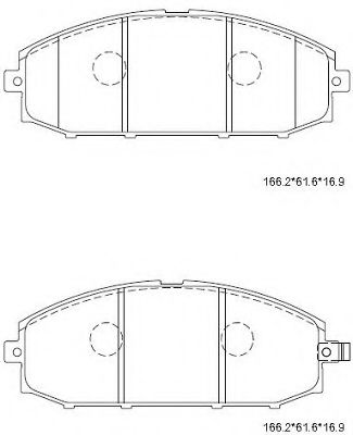 Тормозные колодки ASIMCO KD1762