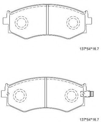Тормозные колодки ASIMCO KD1765