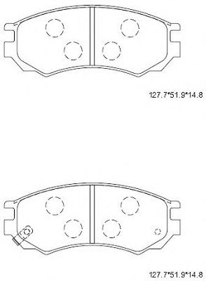 Тормозные колодки ASIMCO KD1768
